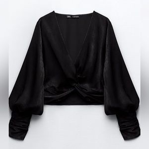 Zara silk top